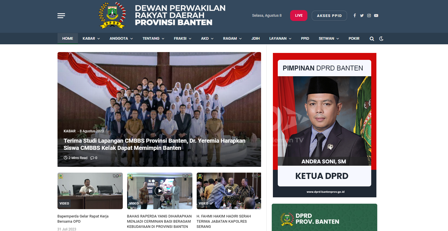 Sekretariat Dewan Perwakilan Rakyat Daerah Provinsi Banten