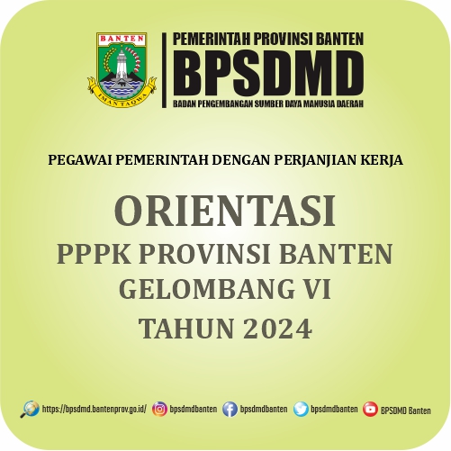 ORIENTASI PPPK PROVINSI BANTEN GELOMBANG VI TA 2024